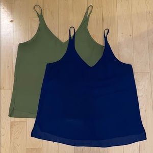 Topshop 2x sheer tanks